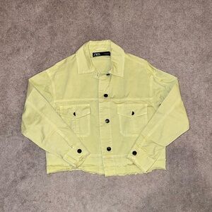 Lime Green Denim Jacket